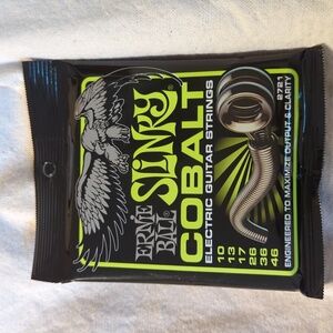 2 For $5! New in package! Ernie Ball slinky cobalt electric guitar strings